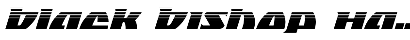 Font Black Bishop Halftone Italic by Daniel Zadorozny