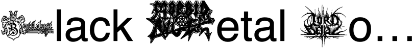 Preview Black Metal Logos