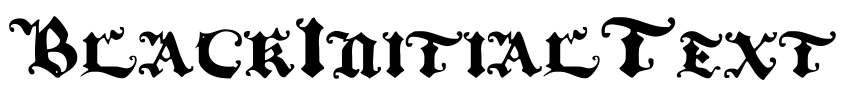 Preview BlackInitialText