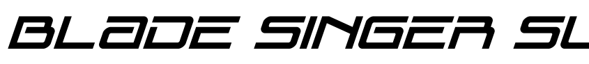 Preview Blade Singer Super-Italic