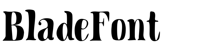 Font BladeFont by Juni Fadil Putra