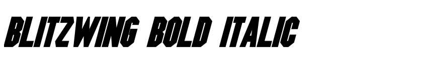 Preview Blitzwing Bold Italic