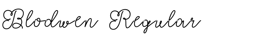 Preview Blodwen Regular