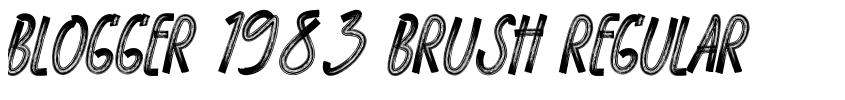 Preview BLOGGER 1983 BRUSH Regular