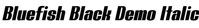 Preview Bluefish Black Demo Italic