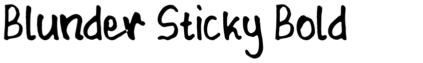Preview Blunder Sticky Bold