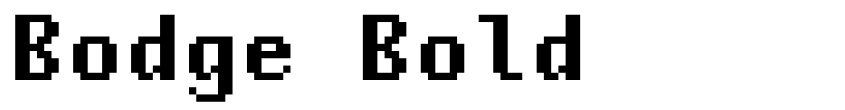 Preview Bodge Bold