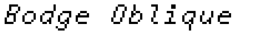 Preview Bodge Oblique
