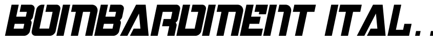 Preview Bombardment Italic