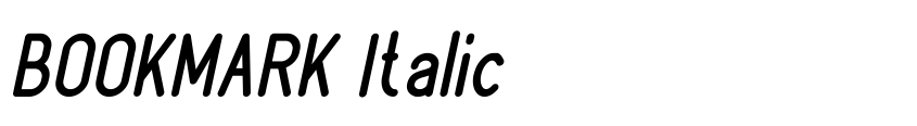 Preview BOOKMARK Italic