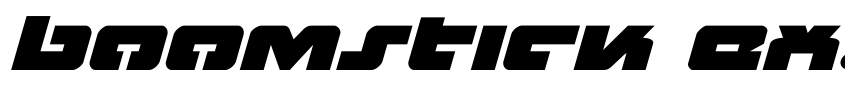 Preview Boomstick Expanded Italic