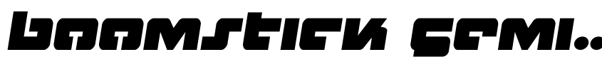 Preview Boomstick Semi-Italic