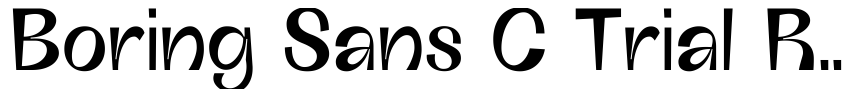 Preview Boring Sans C Trial Regular