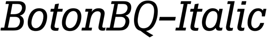 Preview BotonBQ-Italic