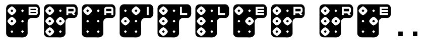 Font Brailler Regular by Vladimir Nikolic