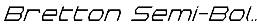 Preview Bretton Semi-Bold Super-Italic