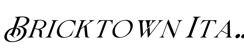 Preview Bricktown Italic