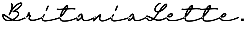 Font BritaniaLetter by Saeful Maarif