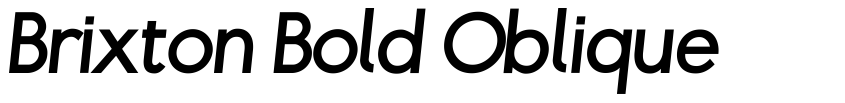Preview Brixton Bold Oblique