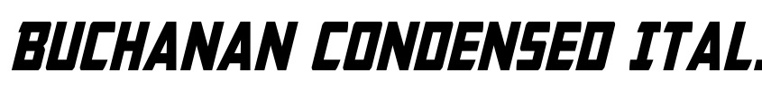 Preview Buchanan Condensed Italic