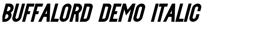 Preview Buffalord Demo Italic