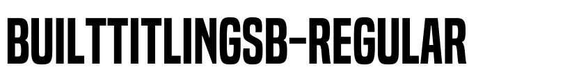 Preview BuiltTitlingSb-Regular