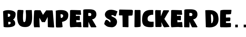Preview Bumper Sticker DEMO Regular
