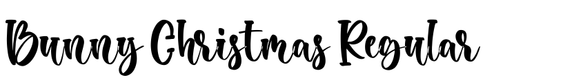 Písmo Bunny Christmas Regular od Neznámý