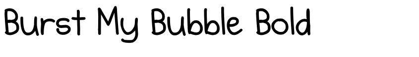 Preview Burst My Bubble Bold