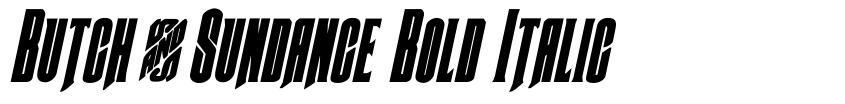 Preview Butch & Sundance Bold Italic