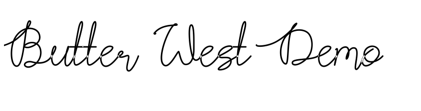 Font Butter West Demo by Diosi Julianto
