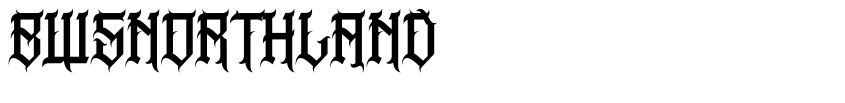 Font BWSNORTHLAND by iim maulana ibrahim