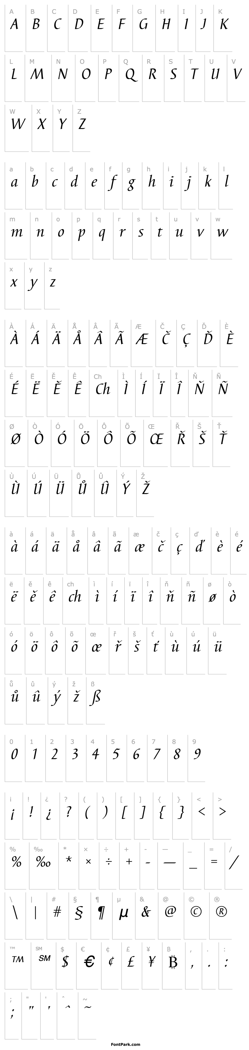 Overview BarbedorT Italic