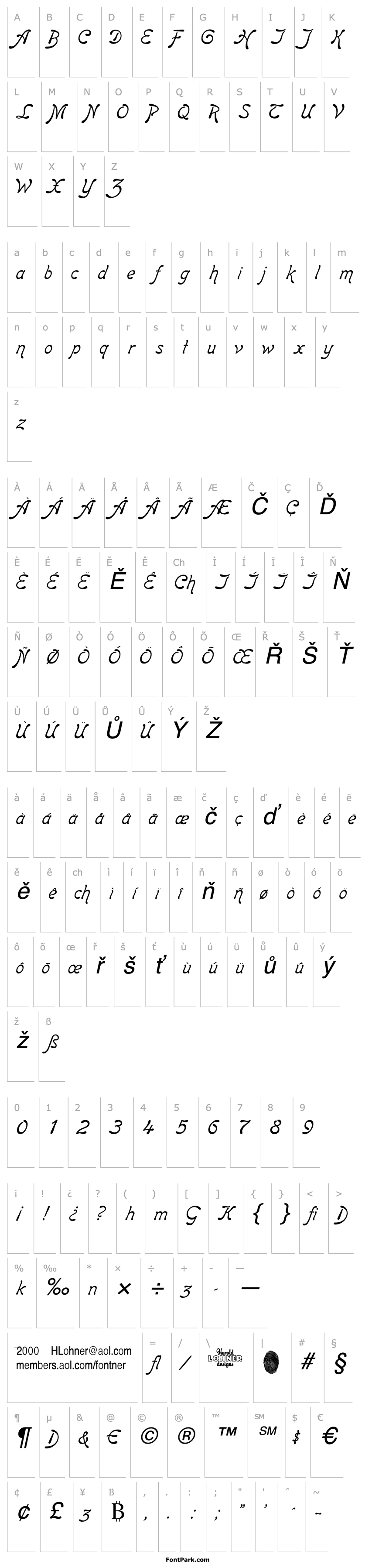 Overview Boomerang  Italic