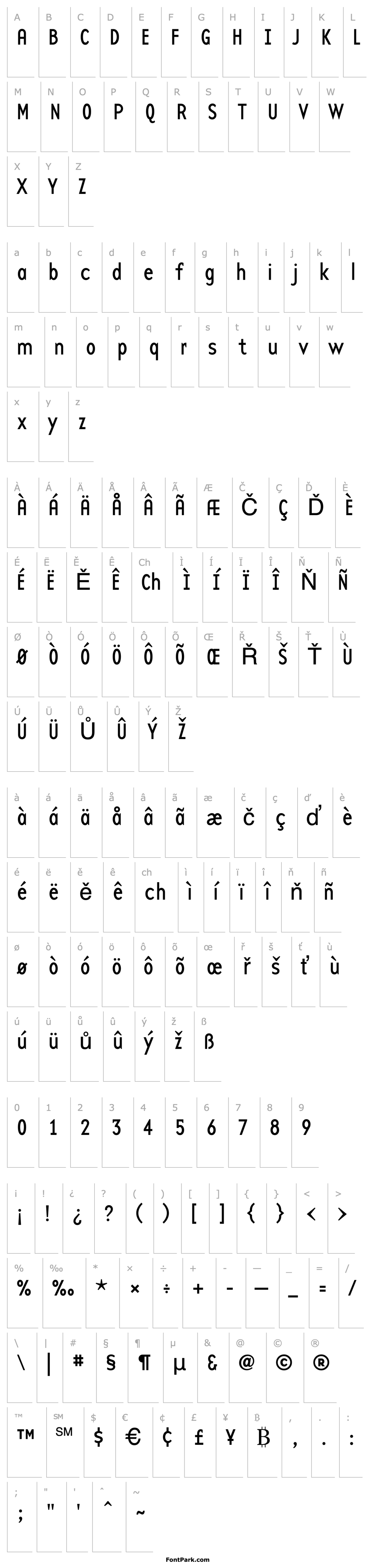 Overview BaseTwelveSans Regular