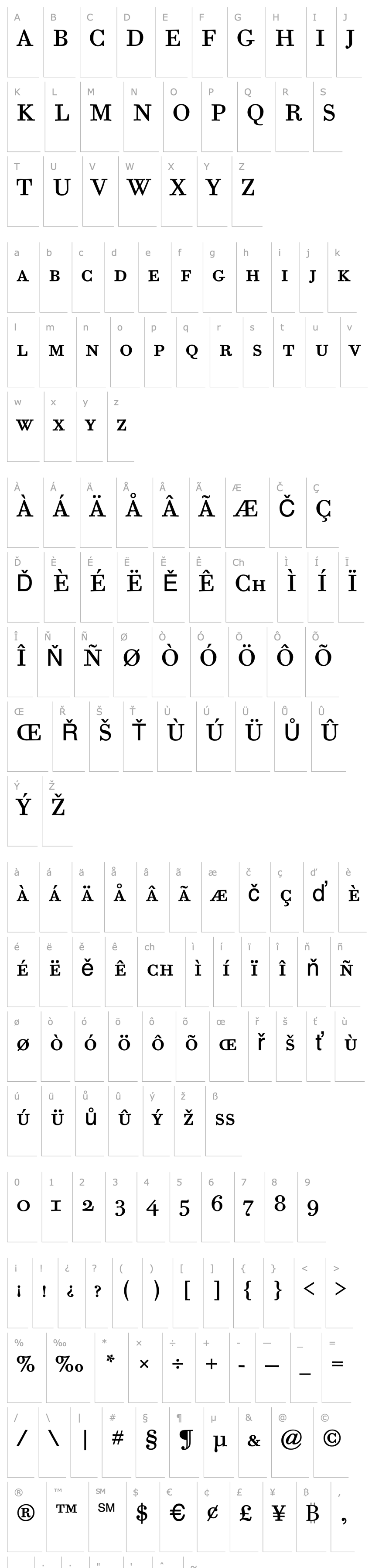 Overview Bodoni Six SC ITC TT Book