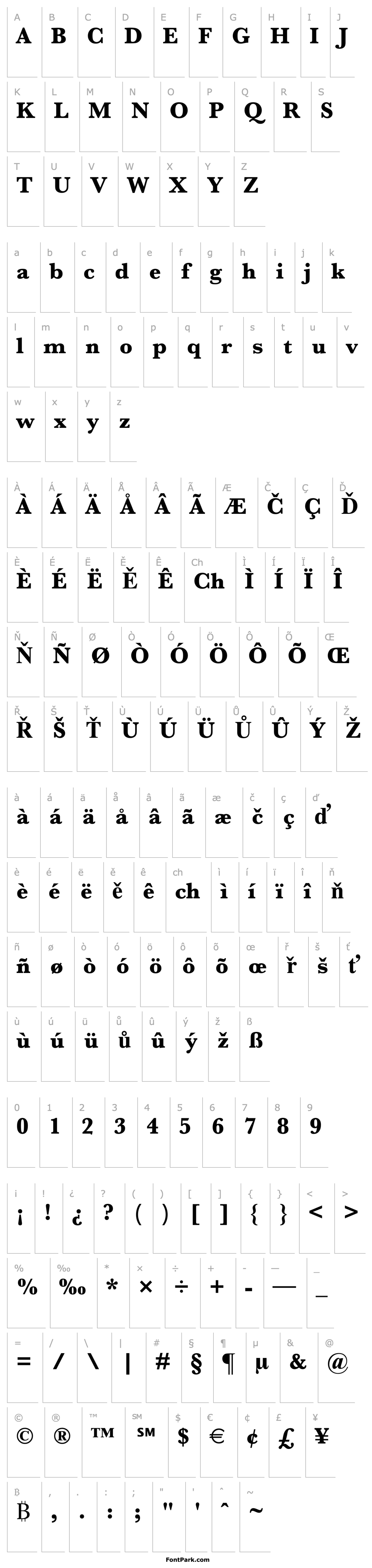 Overview Baskerville Bold