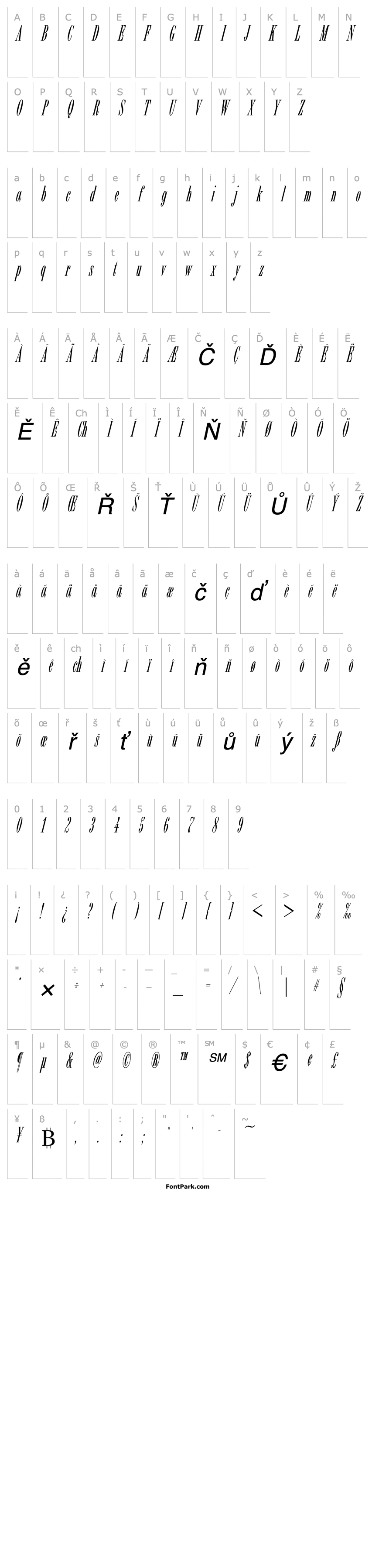 Overview Bordeaux ICG Italic