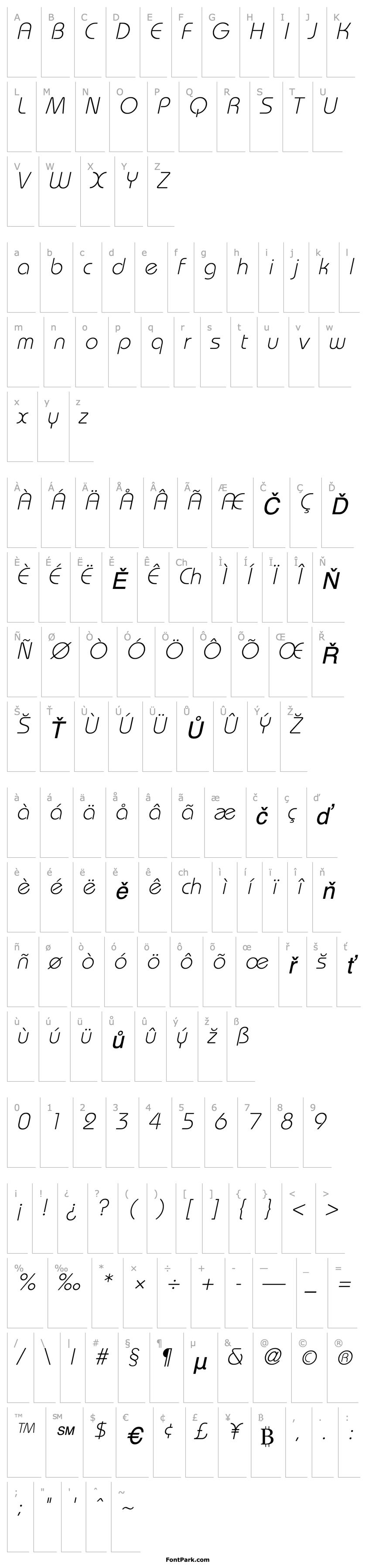 Přehled BordeauxLight Italic