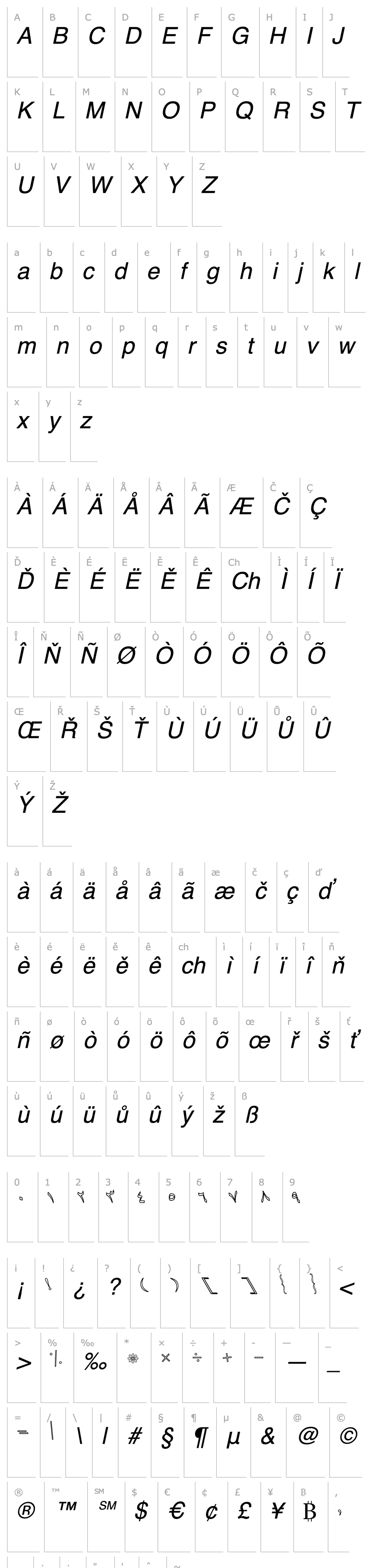 Overview B Baran Outline Italic