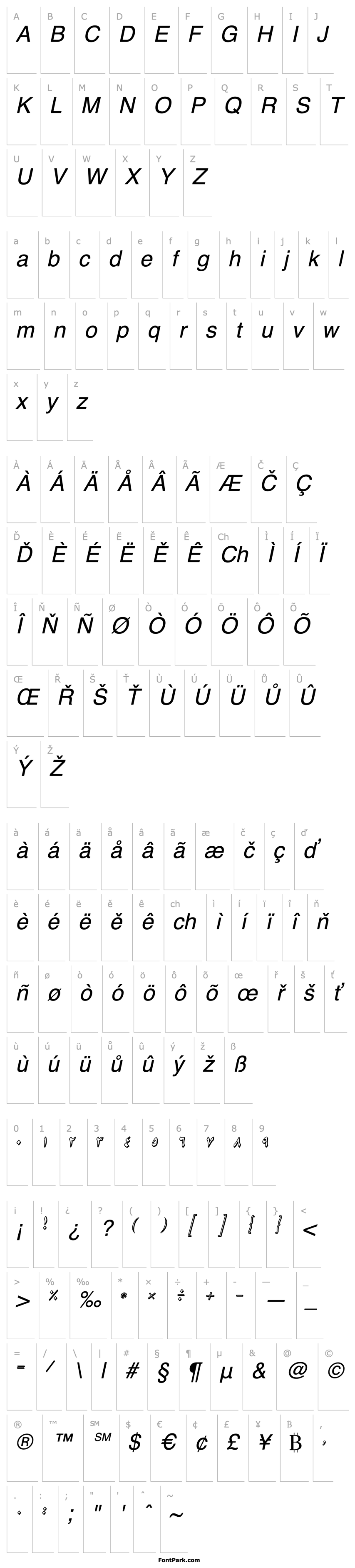 Overview B Niki Shadow Italic