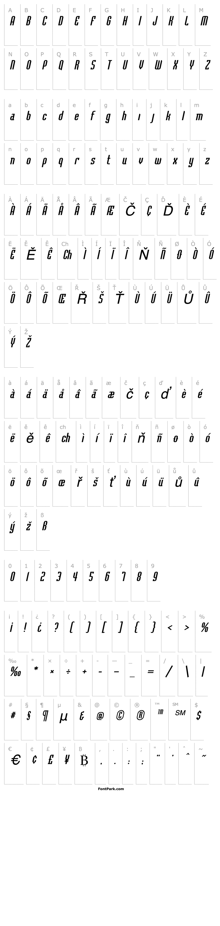 Přehled Baccus Italic