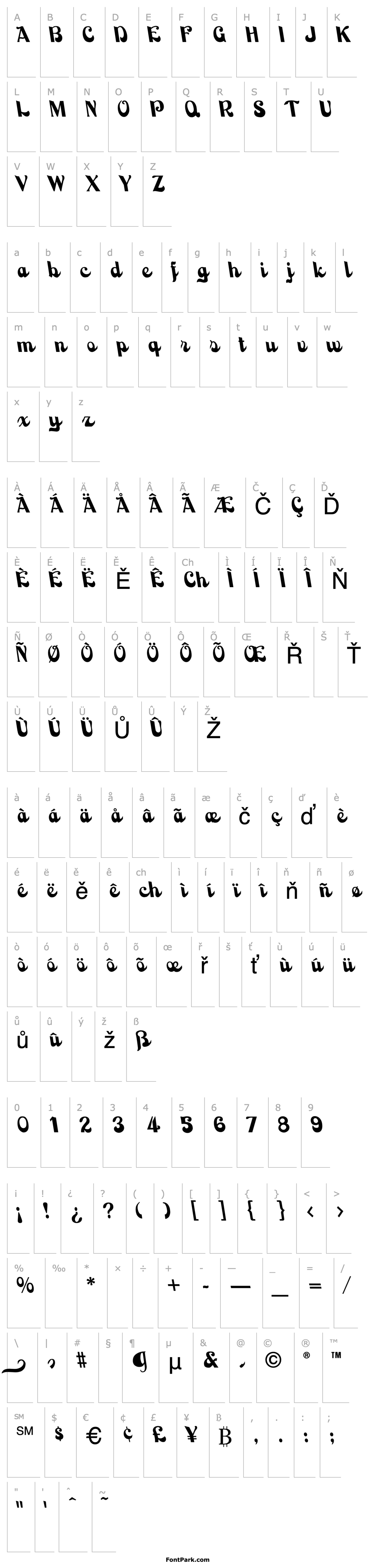 Přehled BackhandScript-Regular