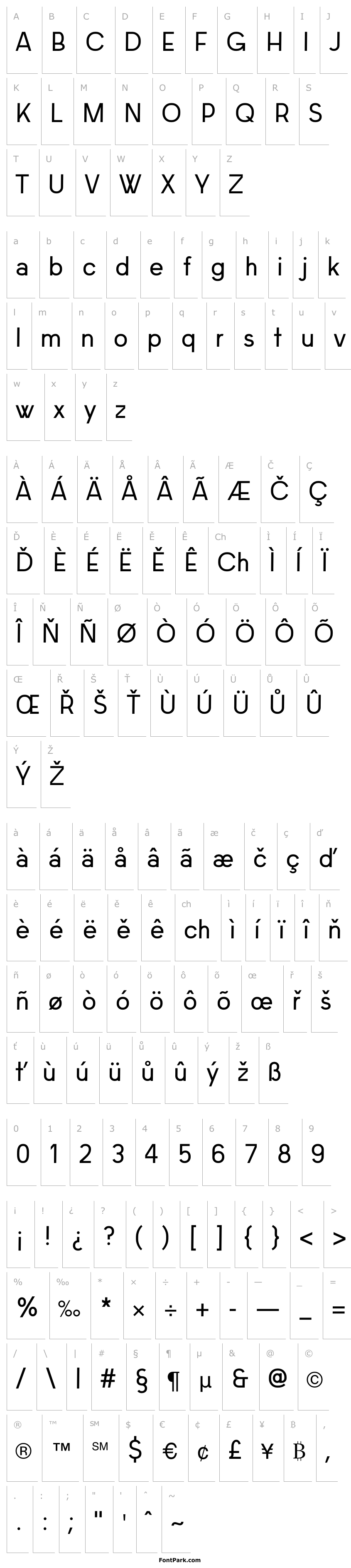 Overview Bacon Sans