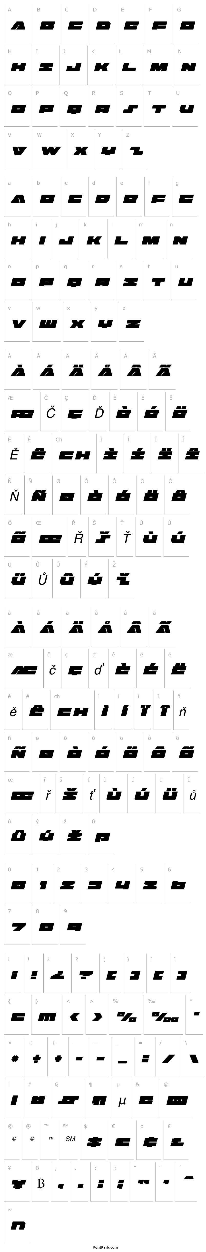 Přehled Bad Axe Title Italic