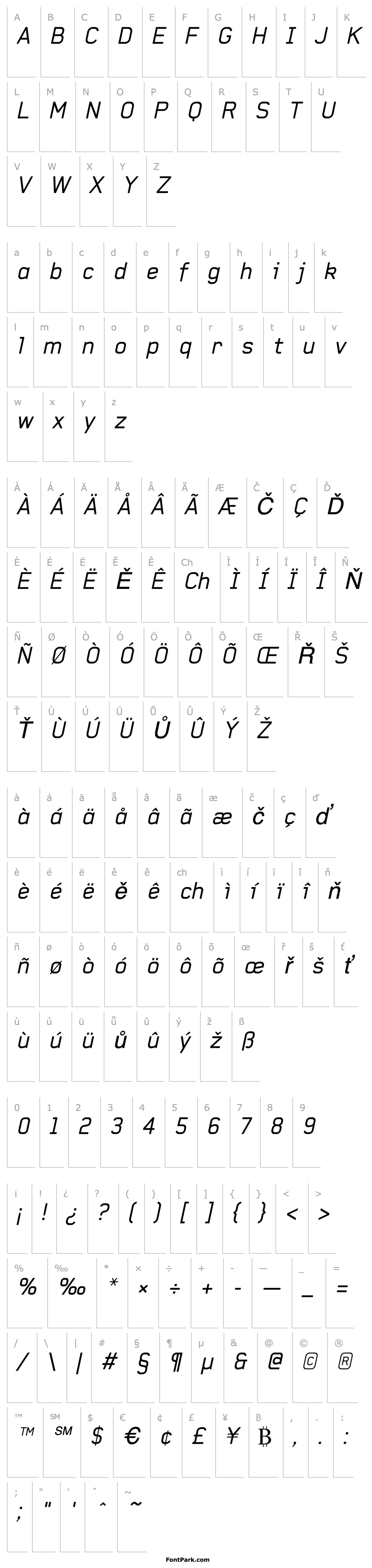 Overview Baksheesh Italic