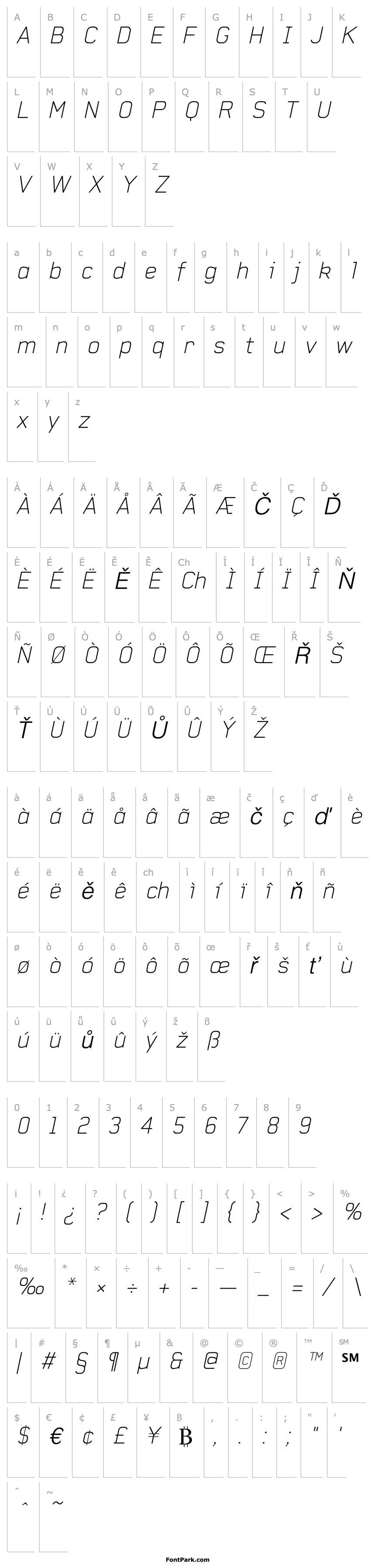 Overview Baksheesh ThinItalic