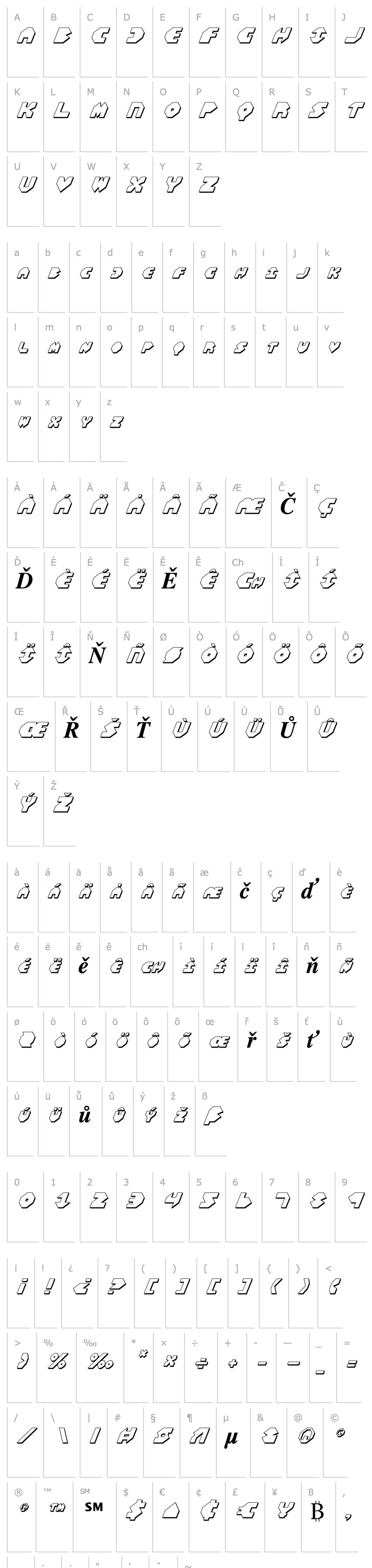 Overview Bal-Astaral 3D Italic