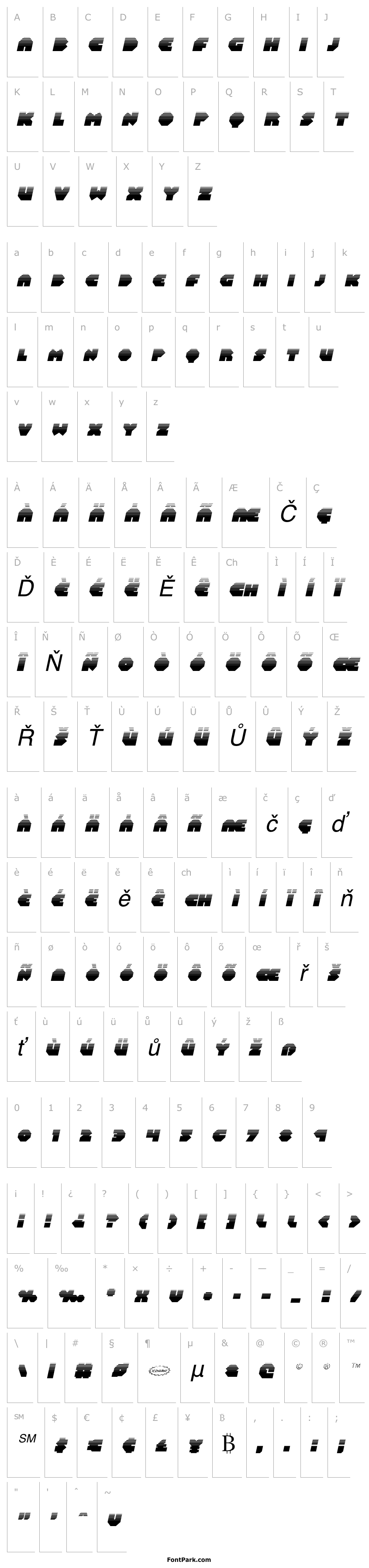 Přehled Bal-Astaral Halftone Italic