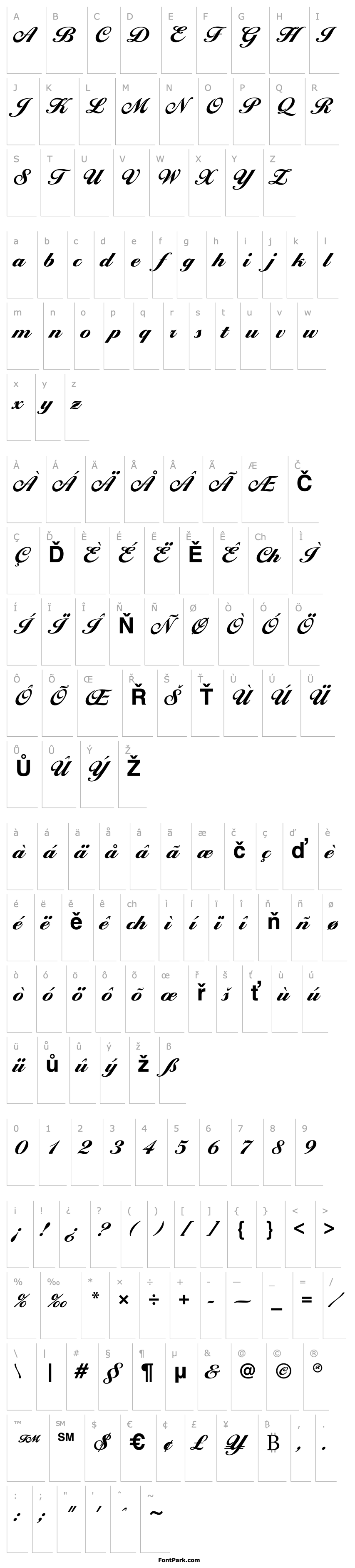 Overview BallantinesScriptEF-ExtraBold